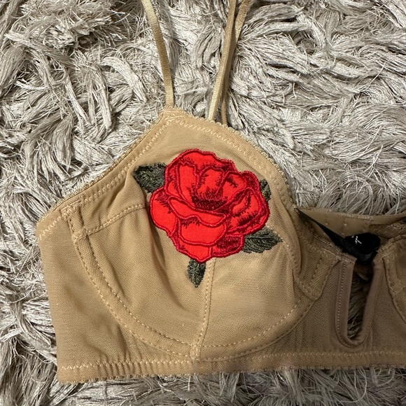 Out From Under Be Mine Sheer Applique Underwire Bra - Picture 8 of 12